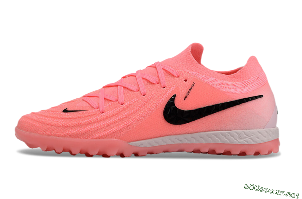 Men's Nike Phantom GX 2 Elite TF Football Shoes - Pink/Black/White 0