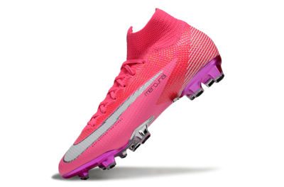 Men's Nike Air Zoom Mercurial Superfly 7 Elite FG Football Boots - Pink/Red/Silver