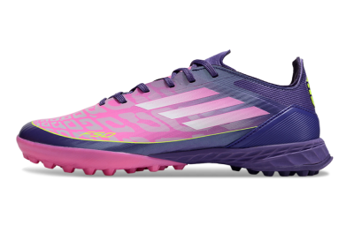 Men's Adidas F50 Pro TF Football Shoes - Pink/Purple/Yellow