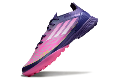 Men's Adidas F50 Pro TF Football Shoes - Pink/Purple/Yellow