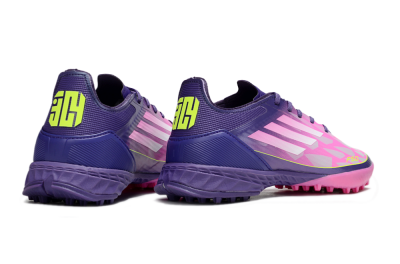 Men's Adidas F50 Pro TF Football Shoes - Pink/Purple/Yellow