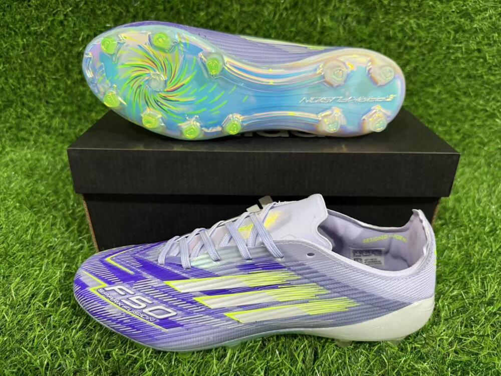 Unisex Adidas F50 Elite FG Football Boots - Blue/Yellow/Silver