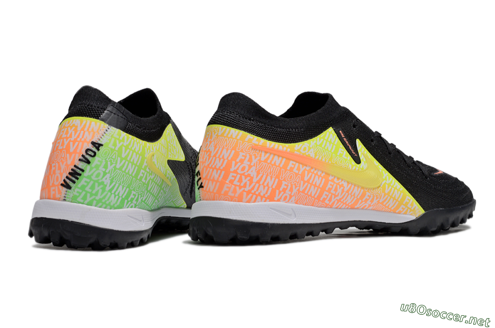 Men's Nike Phantom GX 2 Elite TF Football Shoes - Black/Yellow/Orange 6
