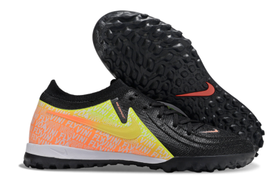 Men's Nike Phantom GX 2 Elite TF Football Shoes - Black/Yellow/Orange