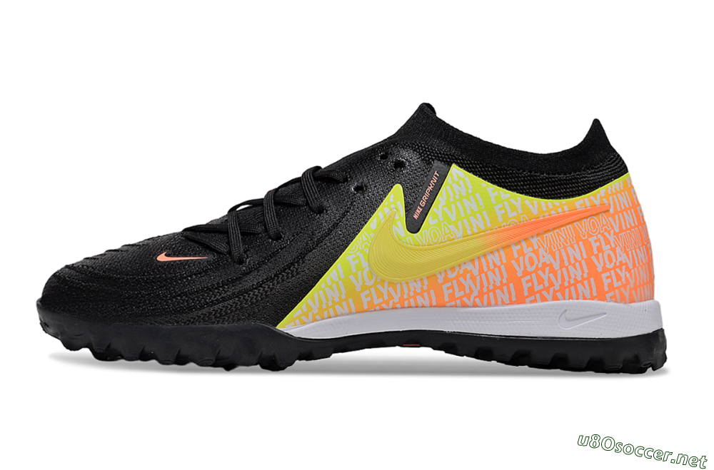 Men's Nike Phantom GX 2 Elite TF Football Shoes - Black/Yellow/Orange 0