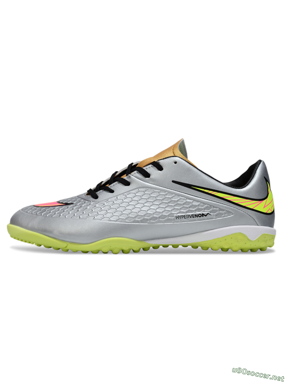 Men's Nike Hypervenom Phantom RGN SE TF Football Shoes - Silver/Yellow/Pink 0
