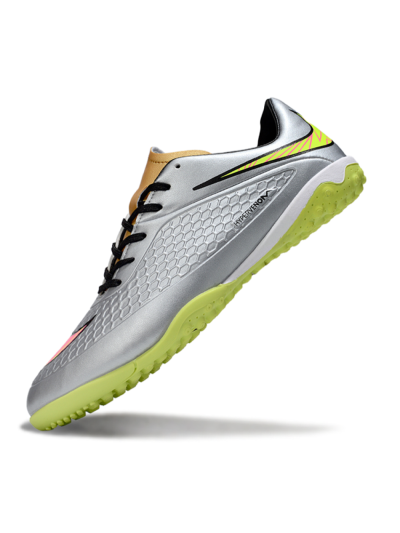 Men's Nike Hypervenom Phantom RGN SE TF Football Shoes - Silver/Yellow/Pink