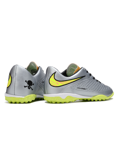 Men's Nike Hypervenom Phantom RGN SE TF Football Shoes - Silver/Yellow/Pink