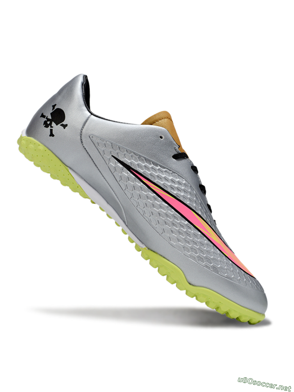 Men's Nike Hypervenom Phantom RGN SE TF Football Shoes - Silver/Yellow/Pink 4