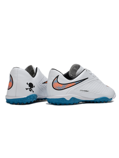 Men's Nike Hypervenom Phantom RGN SE TF Football Shoes - White/Blue/Orange