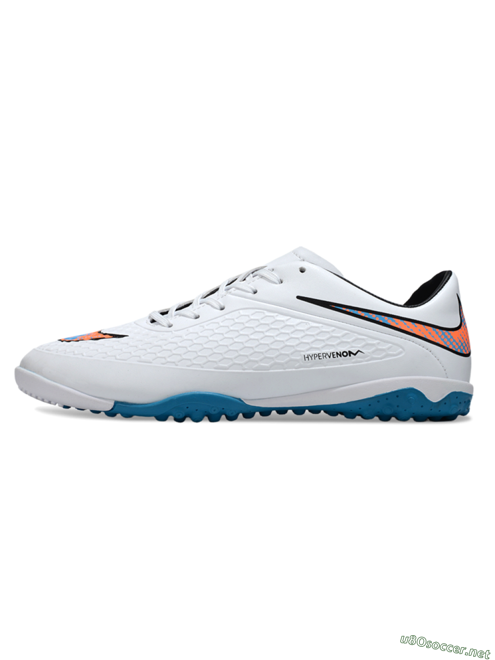 Men's Nike Hypervenom Phantom RGN SE TF Football Shoes - White/Blue/Orange 0