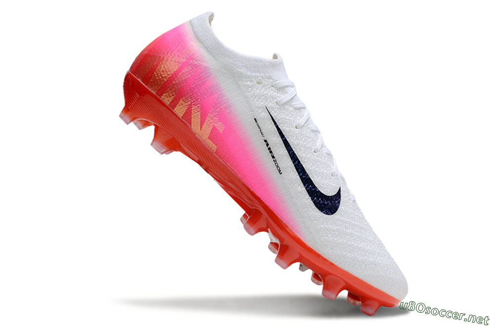 Unisex Nike Air Zoom Mercurial Vapor 16 Elite AG Football Boots - White/Blue/Pink 5