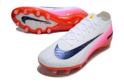 Unisex Nike Air Zoom Mercurial Vapor 16 Elite AG Football Boots - White/Blue/Pink