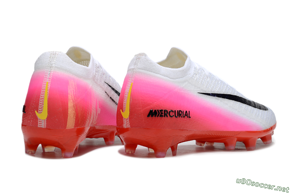 Unisex Nike Air Zoom Mercurial Vapor 16 Elite AG Football Boots - White/Blue/Pink 7
