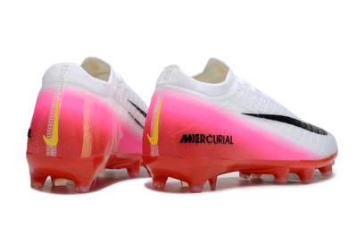 Unisex Nike Air Zoom Mercurial Vapor 16 Elite AG Football Boots - White/Blue/Pink
