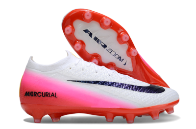 Unisex Nike Air Zoom Mercurial Vapor 16 Elite AG Football Boots - White/Blue/Pink