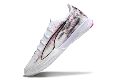 Men's Puma Ultra 5 Ultimate TF Football Shoes - White/Black/Pink