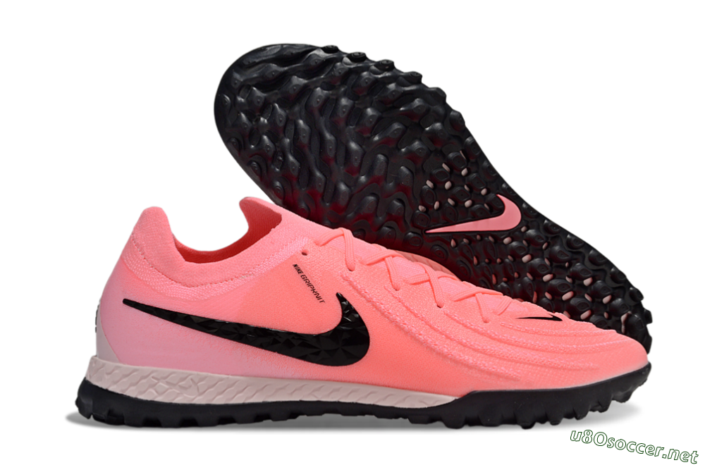 Men's Nike Phantom GX 2 Elite TF Football Shoes - Pink/Black/White 2