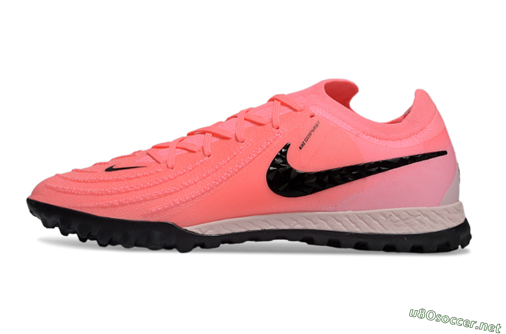 Men's Nike Phantom GX 2 Elite TF Football Shoes - Pink/Black/White 0