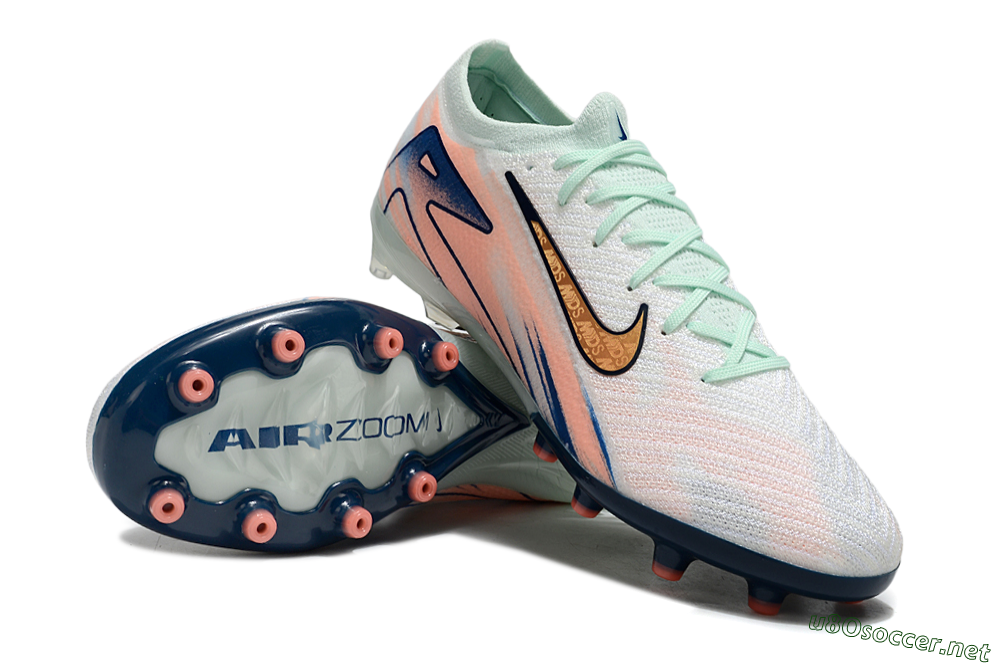 Unisex Nike Air Zoom Mercurial Vapor 16 Elite AG Football Boots - Pink/Jade/Yellow 4