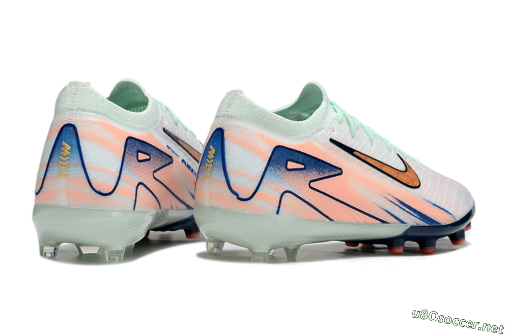 Unisex Nike Air Zoom Mercurial Vapor 16 Elite AG Football Boots - Pink/Jade/Yellow 7