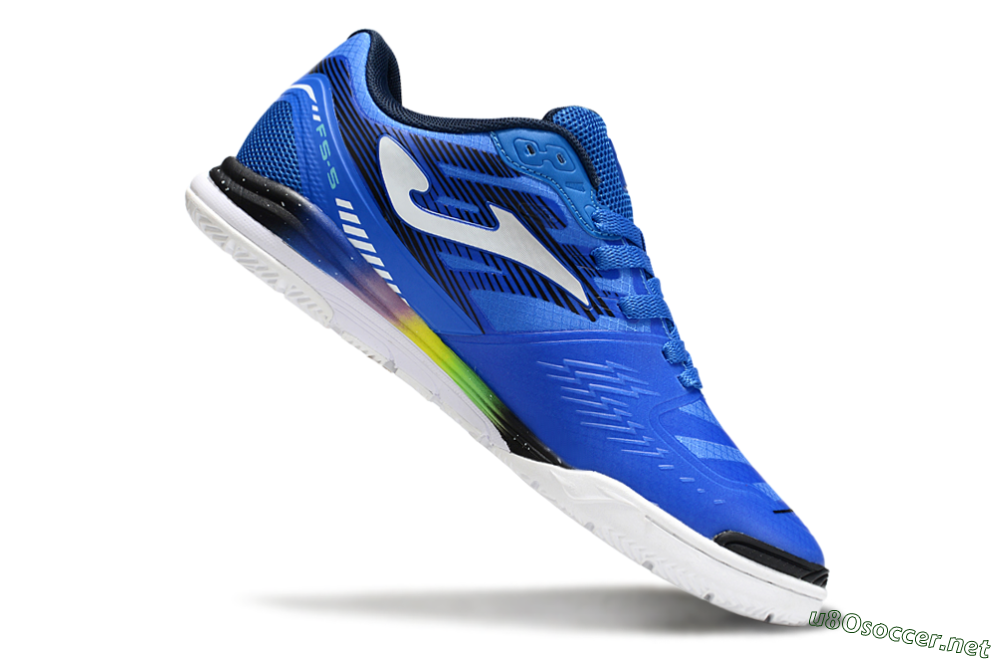Men's Joma Top Flex IC Football Shoes - Blue/White/Black 4
