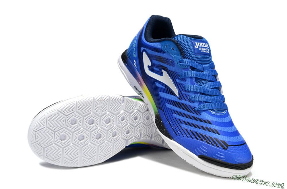 Men's Joma Top Flex IC Football Shoes - Blue/White/Black 3