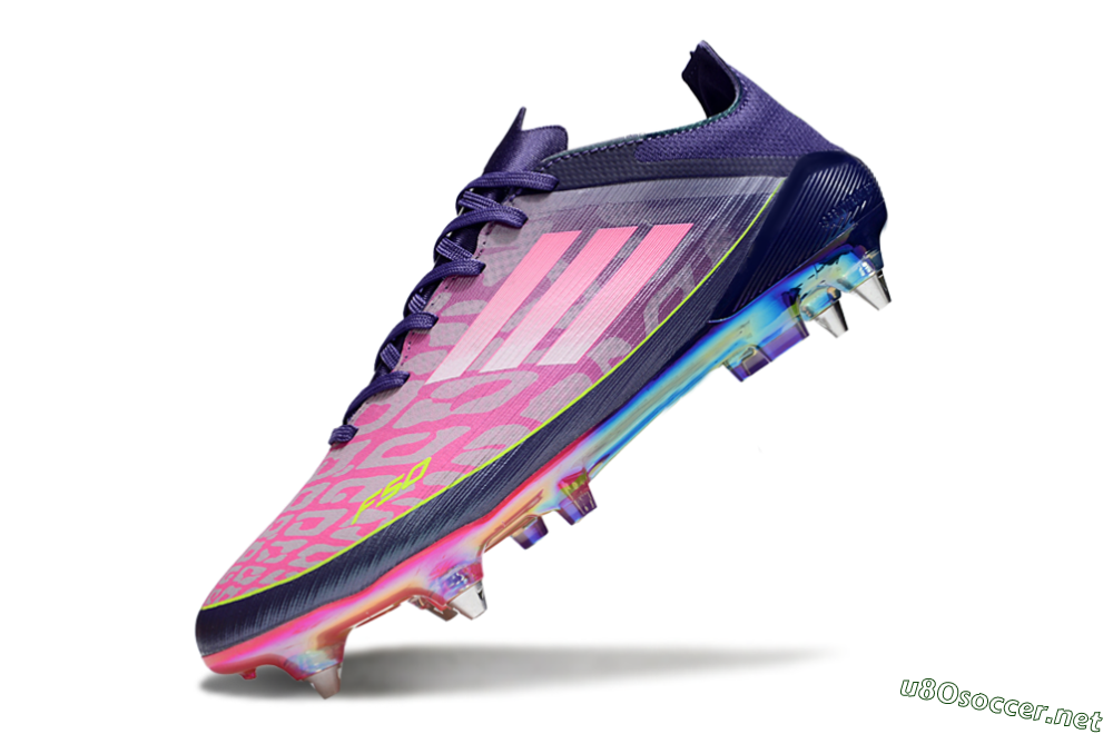 Men's Adidas F50 Elite SG Football Boots - Pink/Purple/Yellow 5