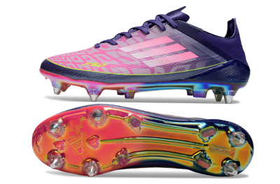 Men's Adidas F50 Elite SG Football Boots - Pink/Purple/Yellow