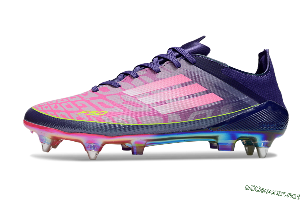 Men's Adidas F50 Elite SG Football Boots - Pink/Purple/Yellow 0