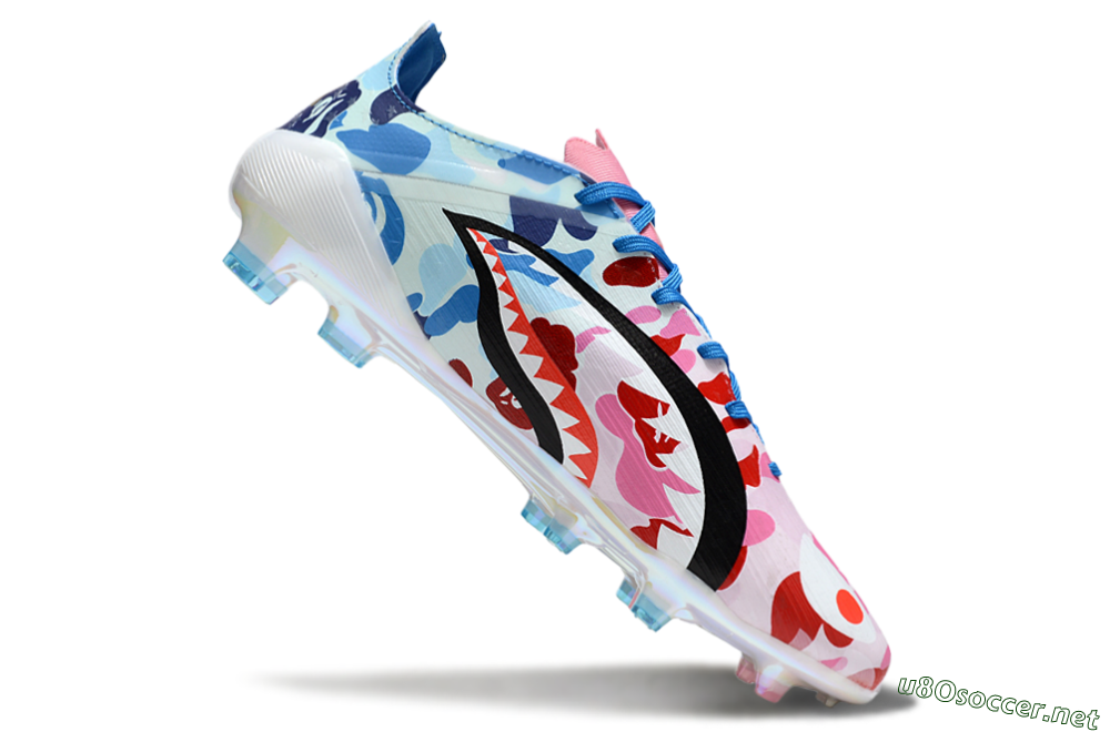 Men's Adidas F50+ Elite FG Football Boots - White/Pink/Blue 4