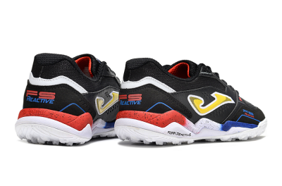 Men's Joma Top Flex TF Football Shoes - Black/Yellow/Blue