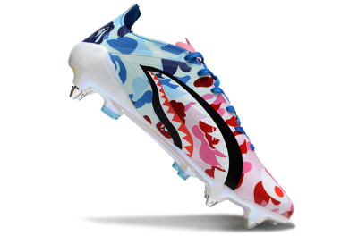 Men's Adidas F50 Elite SG Football Boots - White/Pink/Blue