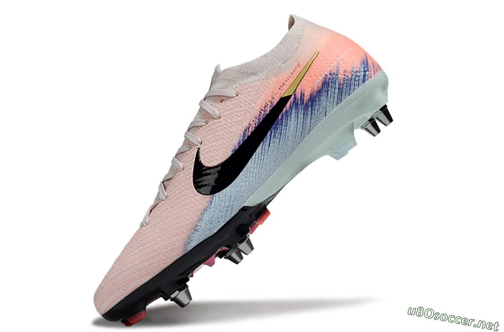 Men's Nike Air Zoom Mercurial Vapor 16 Elite SG Football Boots - Pink/Black/Jade 5