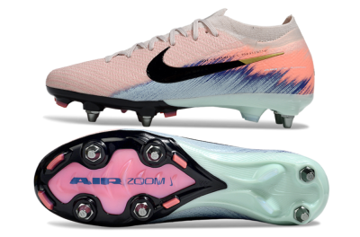 Men's Nike Air Zoom Mercurial Vapor 16 Elite SG Football Boots - Pink/Black/Jade