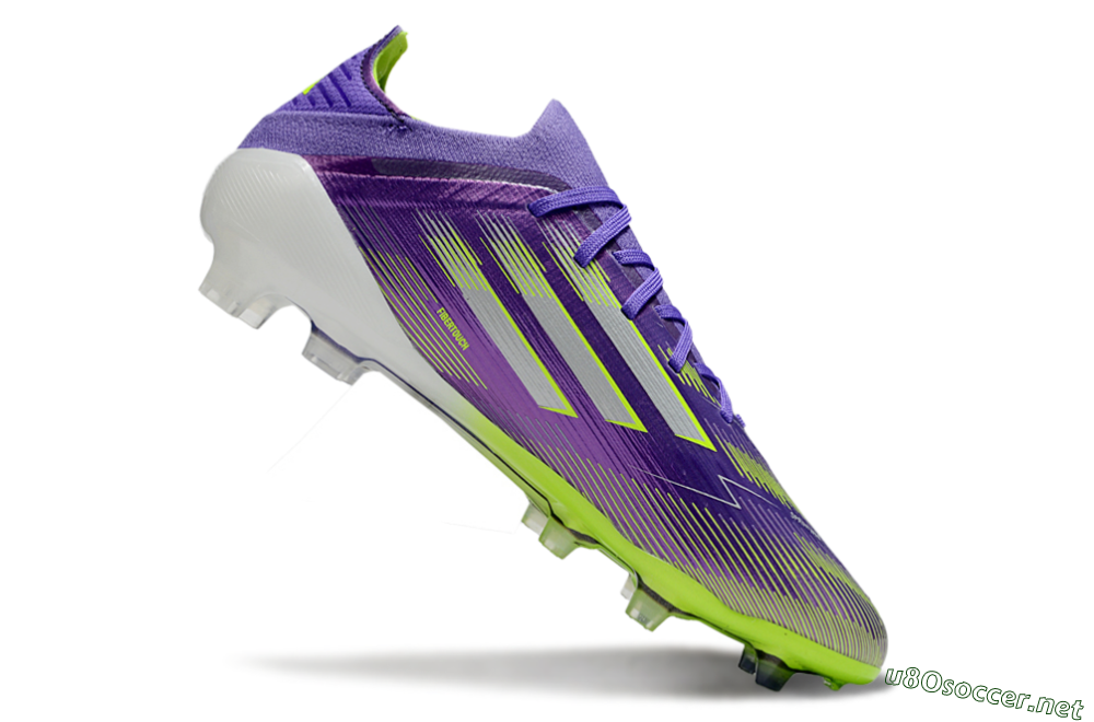 Men's Adidas F50 Elite FG Football Boots - Purple/Yellow/Silver 3