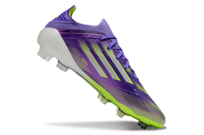 Men's Adidas F50 Elite FG Football Boots - Purple/Yellow/Silver