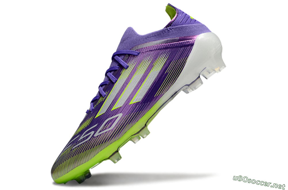Men's Adidas F50 Elite FG Football Boots - Purple/Yellow/Silver 4