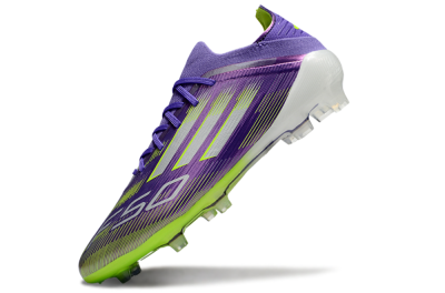 Men's Adidas F50 Elite FG Football Boots - Purple/Yellow/Silver
