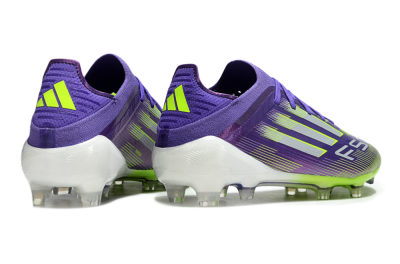 Men's Adidas F50 Elite FG Football Boots - Purple/Yellow/Silver