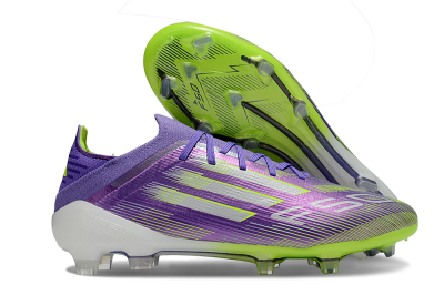 Men's Adidas F50 Elite FG Football Boots - Purple/Yellow/Silver