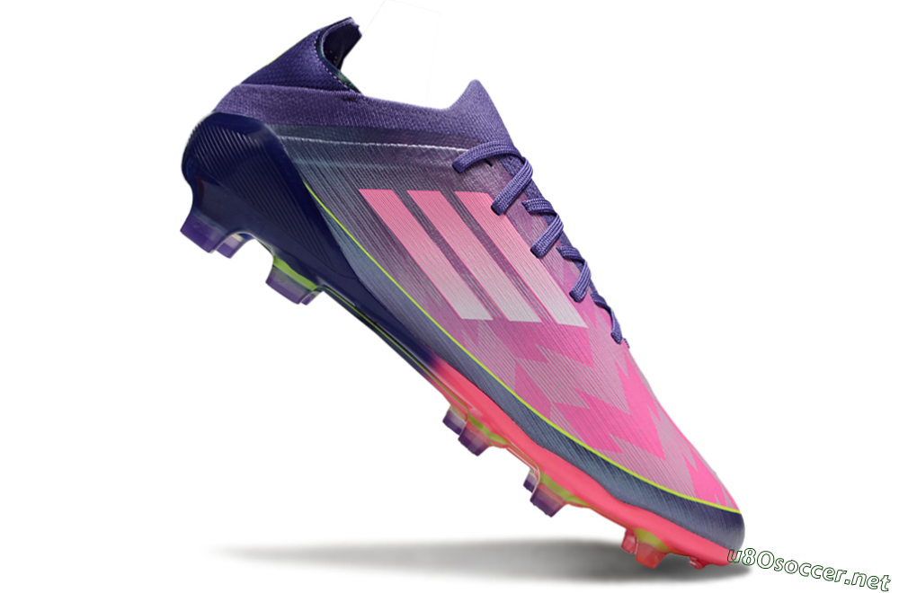 Men's Adidas F50 Elite FG Football Boots - Pink/Purple/Yellow 4