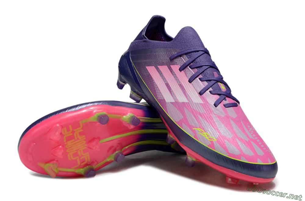 Men's Adidas F50 Elite FG Football Boots - Pink/Purple/Yellow 3