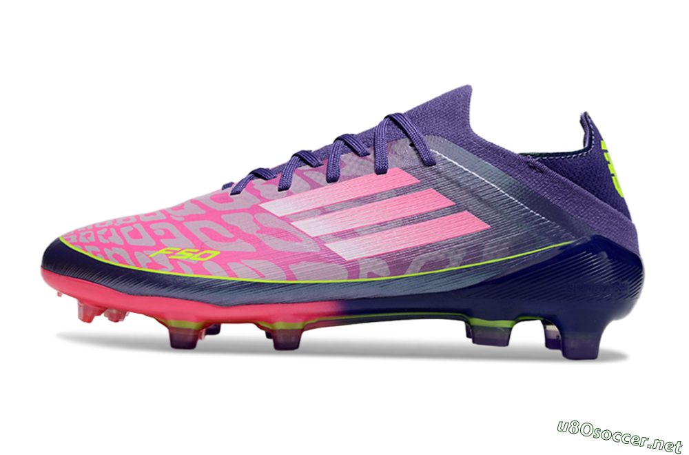 Men's Adidas F50 Elite FG Football Boots - Pink/Purple/Yellow 0