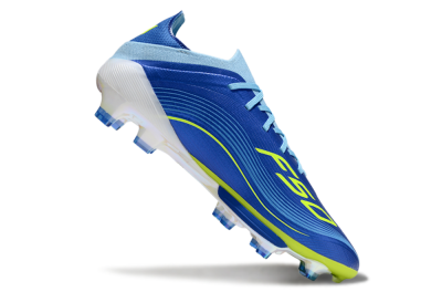 Men's Messi x Adidas F50 Elite FG Football Boots - Blue/Yellow/White