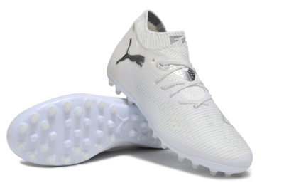 Men's Puma Future 8 Ultimate MG Football Boots - Beige/Black/White