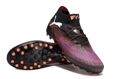 Men's Puma Future 8 Ultimate MG Football Boots - Black/Purple/Orange