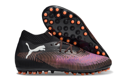 Men's Puma Future 8 Ultimate MG Football Boots - Black/Purple/Orange