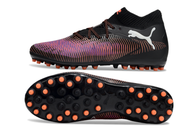 Men's Puma Future 8 Ultimate MG Football Boots - Black/Purple/Orange