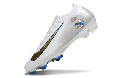 Men's Nike Air Zoom Mercurial Vapor 16 Elite FG Football Boots - White/Gold/Blue